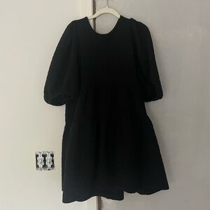 TARGET Quilted Black Popover Dress